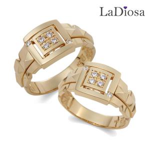 라디오사 14K 커플링 세트 G14A-4115RO 남녀한쌍