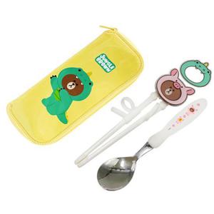 라인프렌즈 수저케이스세트 [정글 교정용-YP3063] [L0311]