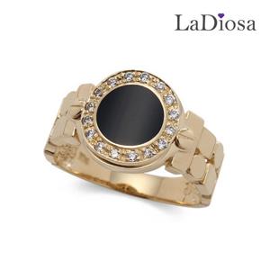 라디오사 14K 오닉스 여성반지 G14A-3743SR