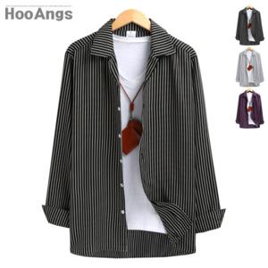 [후앙스] 롱슬리브 MS002 스트라이프 파자마 셔츠 SMST6047