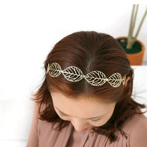 [바이진주리본] 메탈리프머리띠 / 헤어밴드