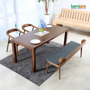 케미에르 티모르 4인용 원목식탁SET(벤치형) KHD-479B
