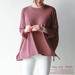 [헤이올리] TKT714 박시 루즈핏 라운드넥 티셔츠