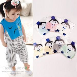 [꼼지]D펭귄 쿨링덧신(1족) 유아양말/여름양말/아기양말/신생아/유아덧신/아기덧신/아동덧신