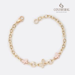 [코스타스웨그]14K팔찌 골드정품 헤라나비팔찌