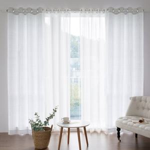 까르데코 피핀페어라인 암막+무지 속지 긴창커튼 4장