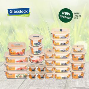 글라스락 신혼 깊은형 사각 원형 혼합 26조 실속 세트