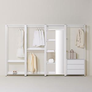 아이언 드레스룸 3200 세트 거울서랍형