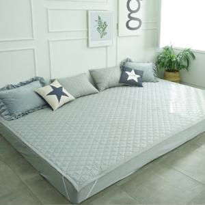 바숨 순면누빔 고정밴딩 패밀리 침대패드 SS+SS (220×200cm)
