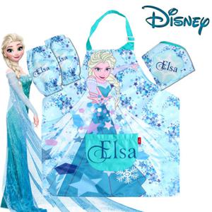 엘사 디즈니 정품 앞치마 세트/미술용/요리용/학습용/어린이