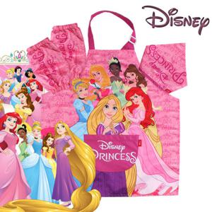 프린세스 디즈니 정품 앞치마 세트/미술/요리용/학습용/어린이