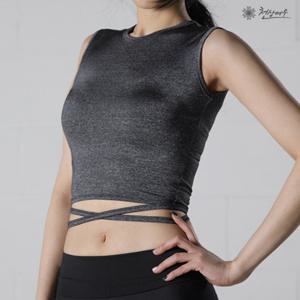 천상여우요가복/필라테스복 NPU0100 크롭탑_클리프그레이