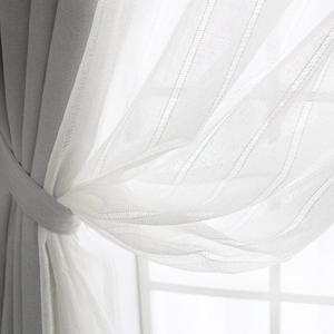 까르데코 린넨룩모카 암막커튼+심플라인 속지커튼 4장세트