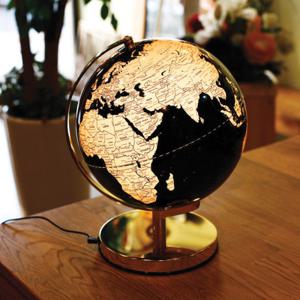 네오 모던 블랙오션 LED 지구본 스탠드 조명  (구지름 25CM)