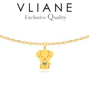 [브리앙] 14K 스마일 퍼피 아기 목걸이 (미아방지,돌잔치,선물)
