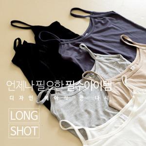 [미씨엘라] 디자인 베이직 끈 나시