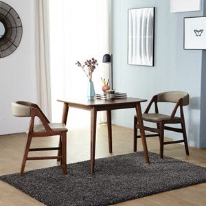 베스트리빙 아슬란 2인(750) 원목 식탁 테이블 세트/의자 2개
