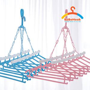 [베베훅] 유아동 8단 옷걸이 행거 2P세트