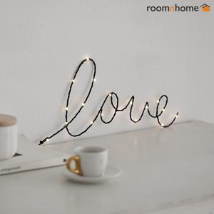 [룸앤홈] 레터링LED벽조명(블랙) / 인테리어조명 / 전구조명