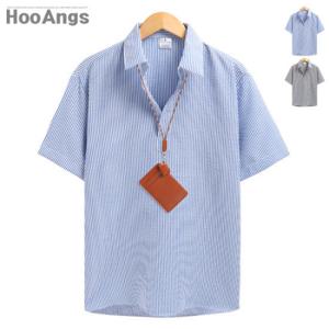 [후앙스] 시어커브이 헨리넥 반팔셔츠 SMST3147