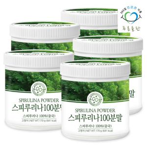 푸른들판 스피루리나 분말 가루 100% 170gx5통 스피룰리나