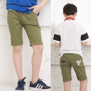 제이키드주니어 면반바지_카키 주니어의류