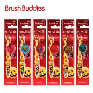 브러쉬버디즈 이모지 미스터리캡 유아칫솔 6개