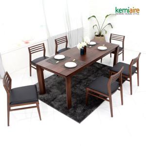 케미에르 콜로닌 6인 원목식탁SET(의자형) KRS-616