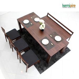 케미에르 콜로닌 6인 원목식탁SET(벤치형) KRS-615B