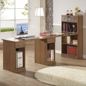 [미소비즈] 젠키즈 뉴쵸이스 2인 H형 책장+책상 세트