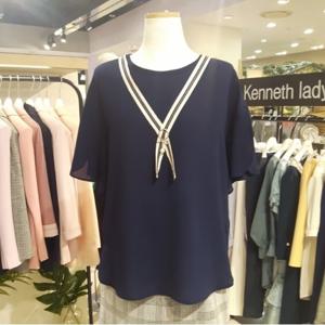 [케네스레이디] 쉬폰 반팔 블라우스 (EWBLIF0700)