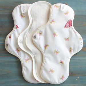 프리미엄 유기농면커버 날개형 [버터플라이] 중형3장