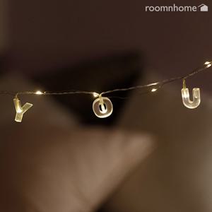 [룸앤홈] 알파벳스트링조명 (생일/하우스/라이프/드림)