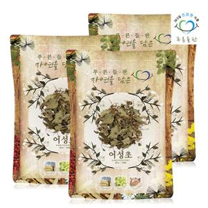 푸른들판 국내산 건조 어성초 약모밀 100gx3 어성초잎 차
