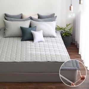 [타카타카] 프리미엄시어서커 그레인 여름 고정밴딩 침대패드SS