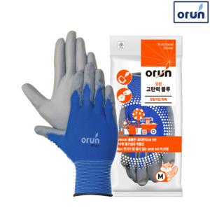 [오런]고탄력블루 코팅장갑_면장갑/목장갑/작업장갑