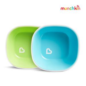 [먼치킨] 논슬립 이유식기 2p-블루그린세트