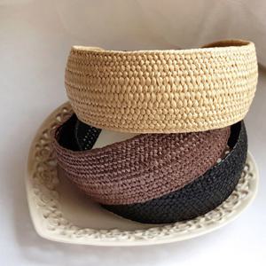 [바이진주리본] 심플라탄 머리띠 / 넓은 헤어밴드