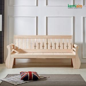 케미에르 편백나무(무절) 3인 원목쇼파 KMD-301