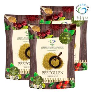 푸른들판 국내산 벌화분 먹는 꿀벌 꽃가루 화분 비폴렌 300gx3봉