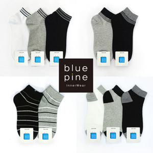블루핀 패션 스니커즈 단목양말 성인용 학생용 (3켤레)_국내생산