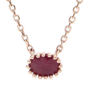 [도로시] 14k 클래식 루비 오벌 목걸이_천연석