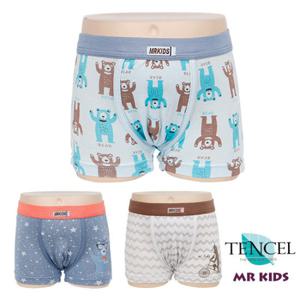 [진스타일] 남아동 베어 텐셀 드로즈 3매입