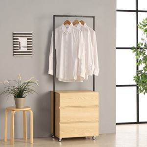 [트리빔하우스] T-FS 1600-3단 590 행거 서랍장_이동식