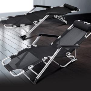 다리각도 다단조절 특대형 캠핑의자 침대의자 고급textilene