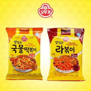 [오뚜기] 맛있는 국물 떡볶이 424g x 3개 + 라볶이 434g x 3개
