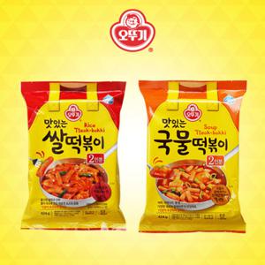 [오뚜기] 맛있는 쌀떡볶이 424g x 3개+ 국물 떡볶이 424g x 3개