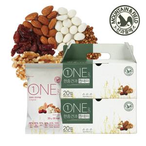 [산과들에] 한줌견과 원데이오리지널 20봉 x2개 견과선물세트