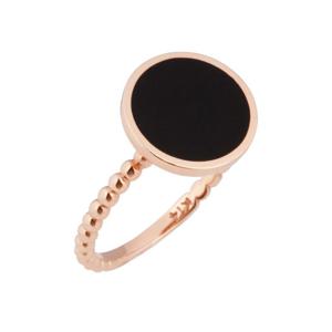 [더스톤즈] 14K 코인 오닉스 반지