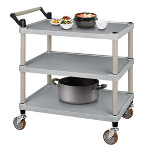 플라스틱써빙카트3단(신형) 특대 업소용 서빙 웨건 이동식트레이